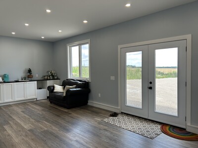 a view of the waiting area comfortable seating for clients